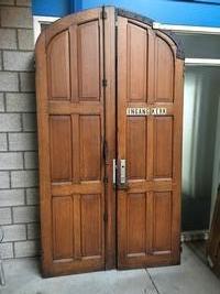 Church Door en Oak wood, Belgium 19th century