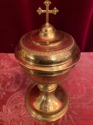 Ciborium en Brass / Gilt, Belgium  19 th century