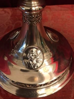 Ciborium en Full Silver / Polished and Varnished, France 19th century ( anno 1890 )