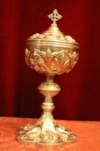 Ciborium en full silver, France 19th century ( Anno 1880)