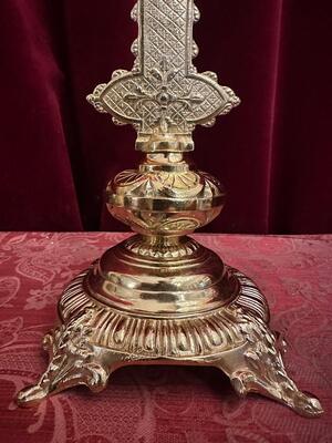 Altar - Cross style Classical en Bronze / Polished and Varnished, France 19 th century