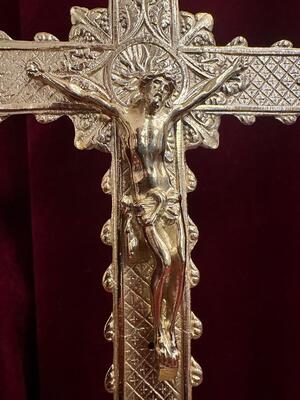 Altar - Cross style Classical en Bronze / Polished and Varnished, France 19 th century