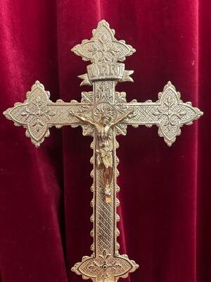 Altar - Cross style Classical en Bronze / Polished and Varnished, France 19 th century