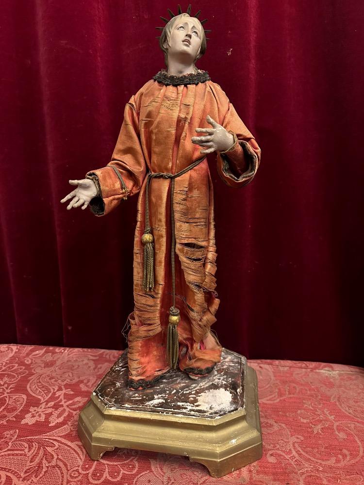 1 Classical - Style Neapolitan Sculpture St. Mary Under The Cross