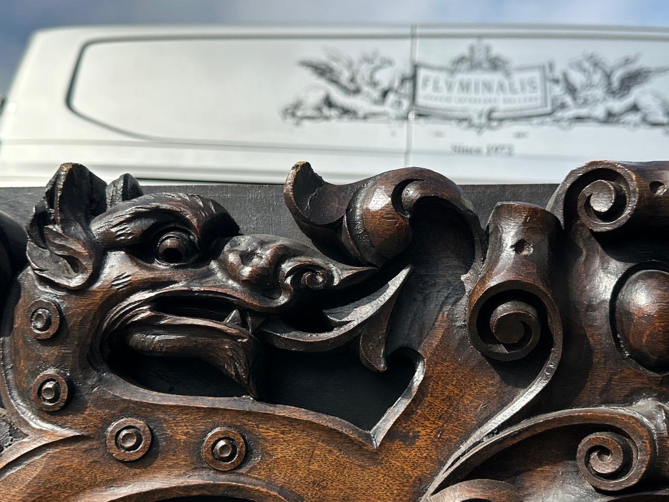1 Classicistic Exceptional And Large Monumental Relief - Supra - Porte Multiple Animal Representations.