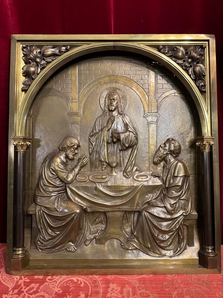 1 Classicistic High Quality Altar - Retable Supper In Emmaus