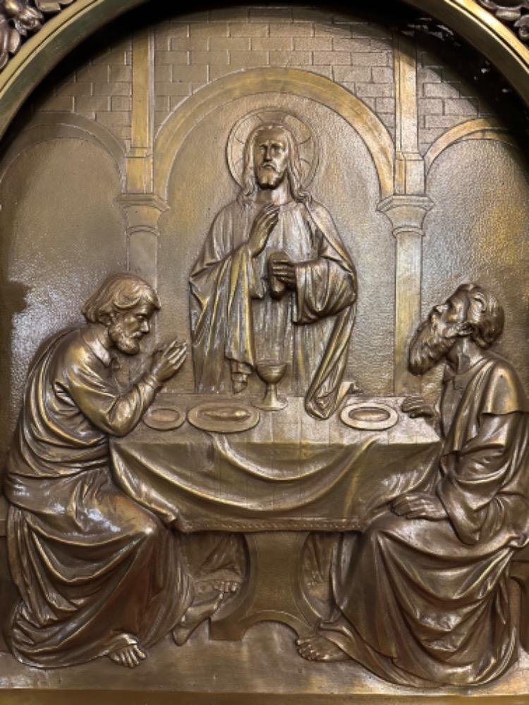 1 Classicistic High Quality Altar - Retable Supper In Emmaus