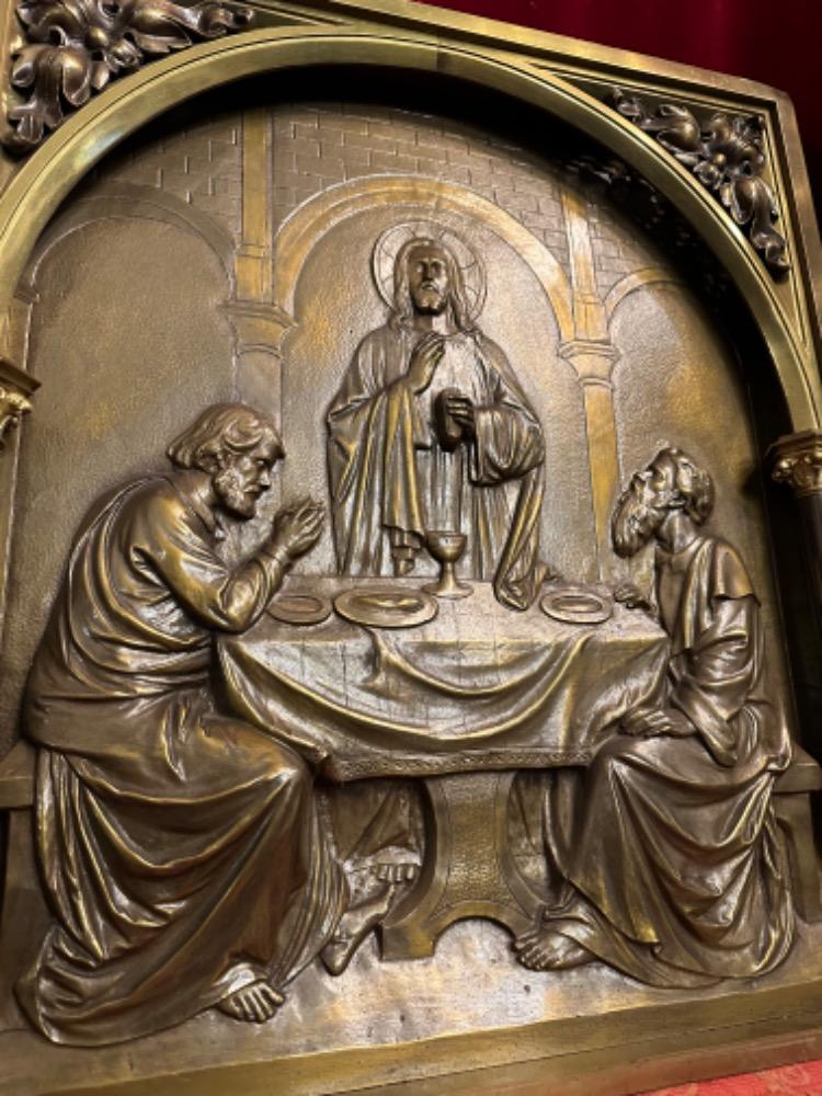 1 Classicistic High Quality Altar - Retable Supper In Emmaus