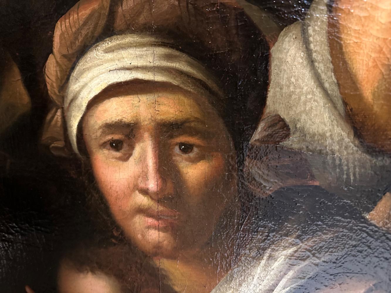 1 Classicistic Large Monumental Flemish Masterwork / Adoration Of The Shepherds