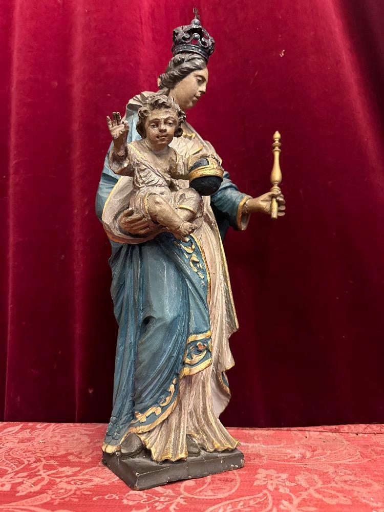 1 Classicistic Madonna With Child Sculpture