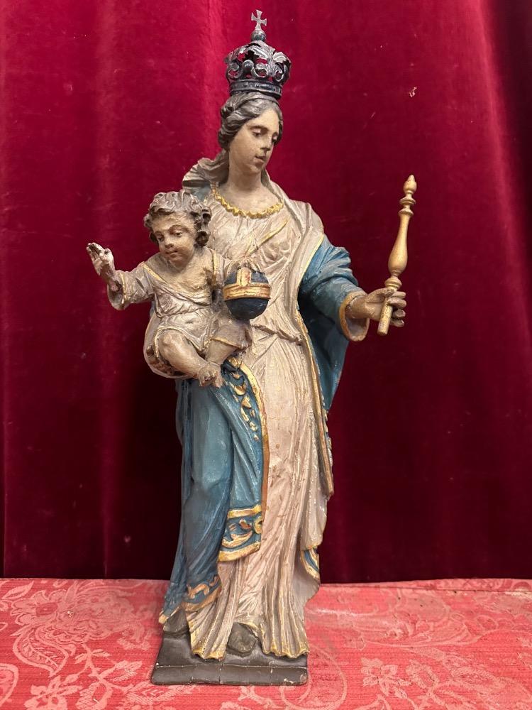 1 Classicistic Madonna With Child Sculpture