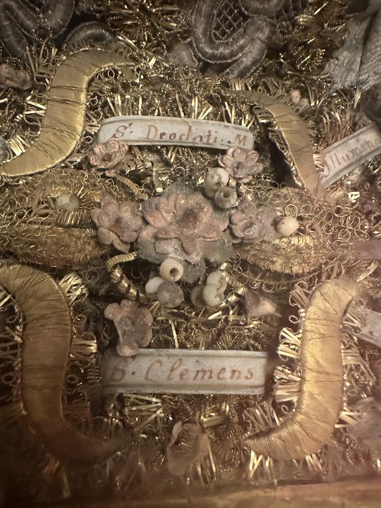 1 Classicistic Reliquary Containing Nail Touched To The True Cross & Ex Ossibus Relics