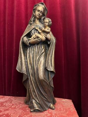 1 Classicistic St. Mary With Child Statue Suitable For Oudoor Use !