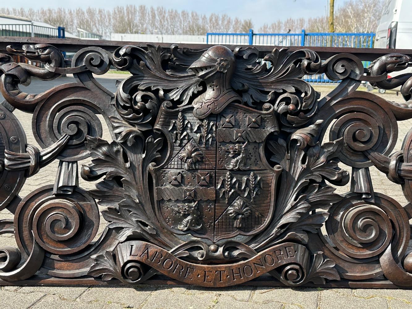 1 Classicistic Stunning Architectural Element / Supra Porte. Agricultural Features And Cornucopia.