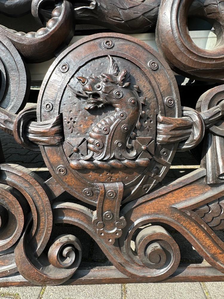 1 Classicistic Stunning Architectural Element / Supra Porte. Agricultural Features And Cornucopia.