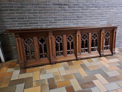 Communion Rail  en Oak wood, 19 th century