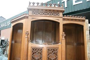 Confessional en WOOD OAK, Belgium 19th century