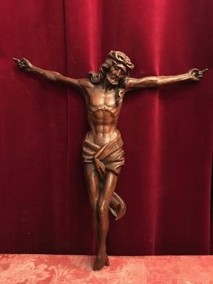 Corpus Christi en hand-carved wood Oak, Dutch 19th century