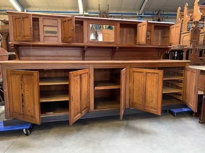 Credens Cabinet  en Pine wood, Belgium 20th century ( 1910 )