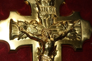 Cross + Corpus en Full Bronze, Belgium 19th century