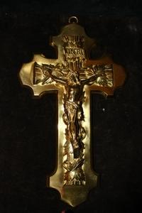 Cross + Corpus en Full Bronze, Belgium 19th century