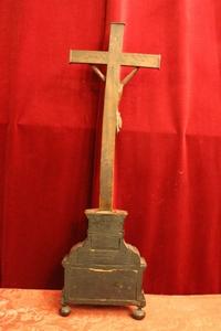 Cross + Corpus en wood, Flemish 18 th century