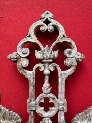 Cross From Graveyard en Cast - Iron, France 19 th century