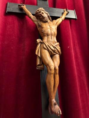 Cross With Corpus Christi  en Hand - Carved Wood , Netherlands  18 th century