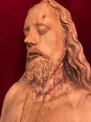 Died Christ  en Fully Hand Carved Wood, Southern Germany 18 th century