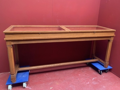 Display Cabinet en Oak wood, Dutch 19th century