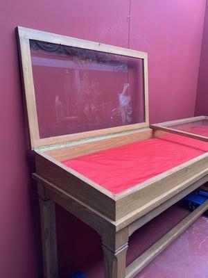 Display Cabinet en Oak wood, Dutch 19th century