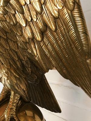 Eagle Lectern Higher Price Range. Weight 200 Kgs ! en Bronze / Gilt, England 19th century