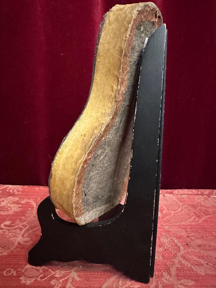 1  Early Reliquary Fully Hand - Made Monastery - Work First Class Relics ( Ex Ossibus ) St. Felicis. ( S. Felix ).