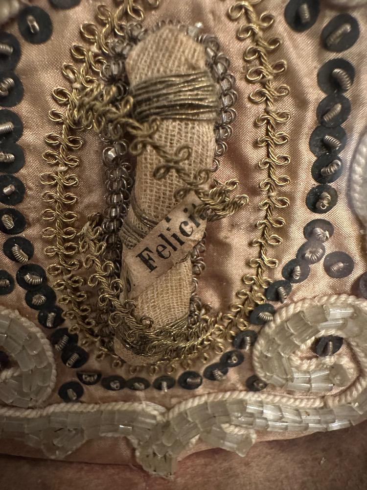 1  Early Reliquary Fully Hand - Made Monastery - Work First Class Relics ( Ex Ossibus ) St. Felicis. ( S. Felix ).