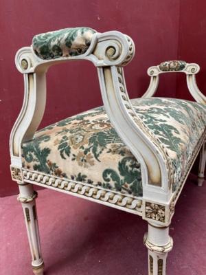 Piano Seat style Empire en Wood / Fabrics, Italy 19 th century ( Anno 1885 )