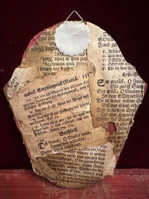 1  Ex Ossibus Relic Of St. Adalbero Of WüRzburg - Germany. Text : The Lord Quards All Their Bones.