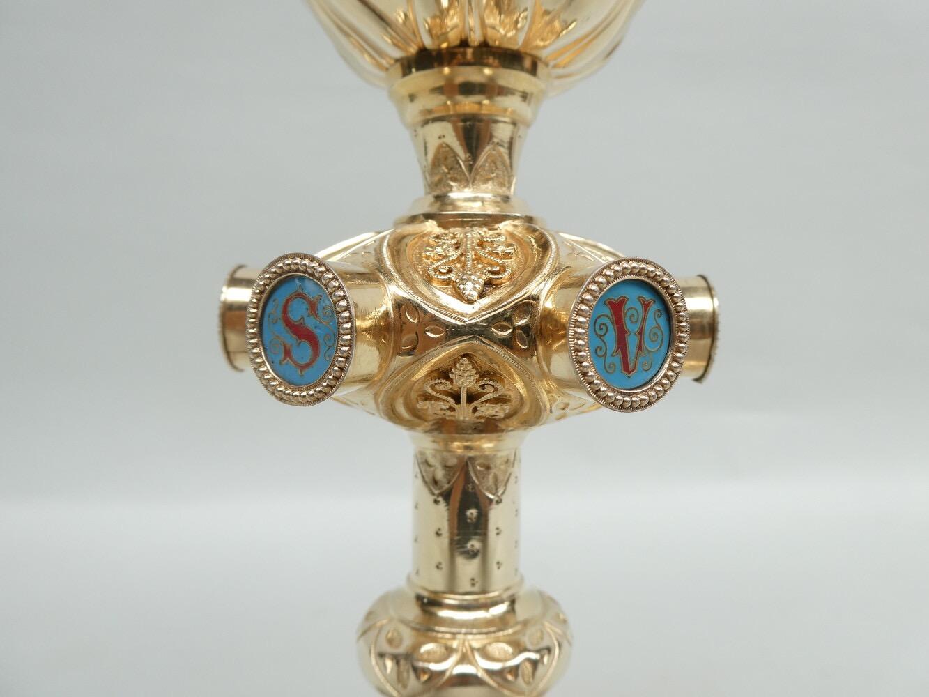 1  Exceptional Chalice By : Jamain Jules En Chevron Eugene - Paris - France