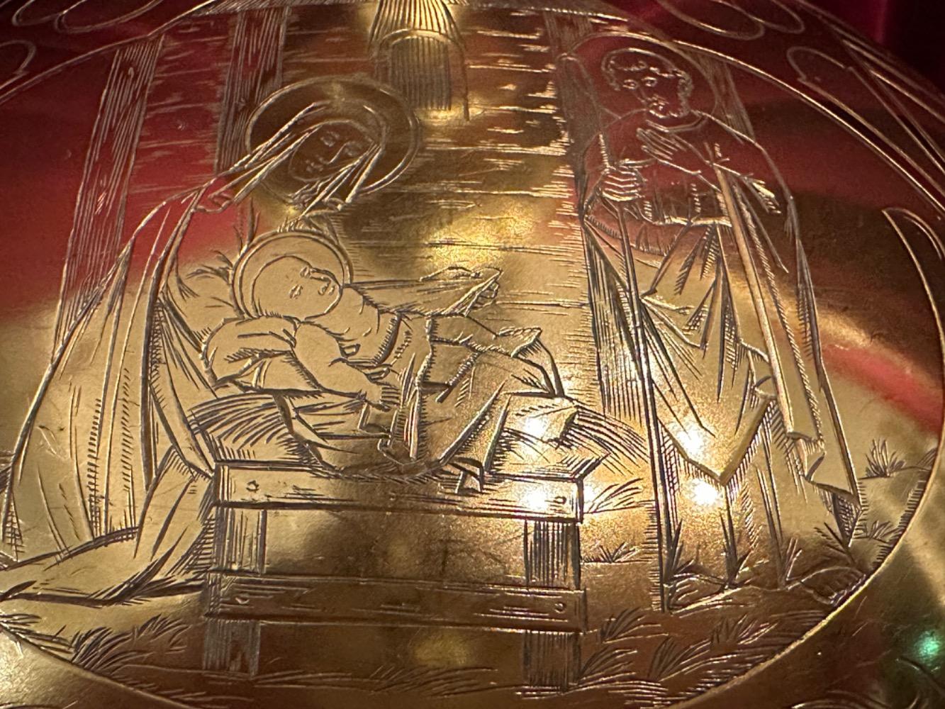 1  Exceptional Ciborium Stamped:  Joh Hamers - Tilburg. Full Silver Weight 2.15 Kgs !