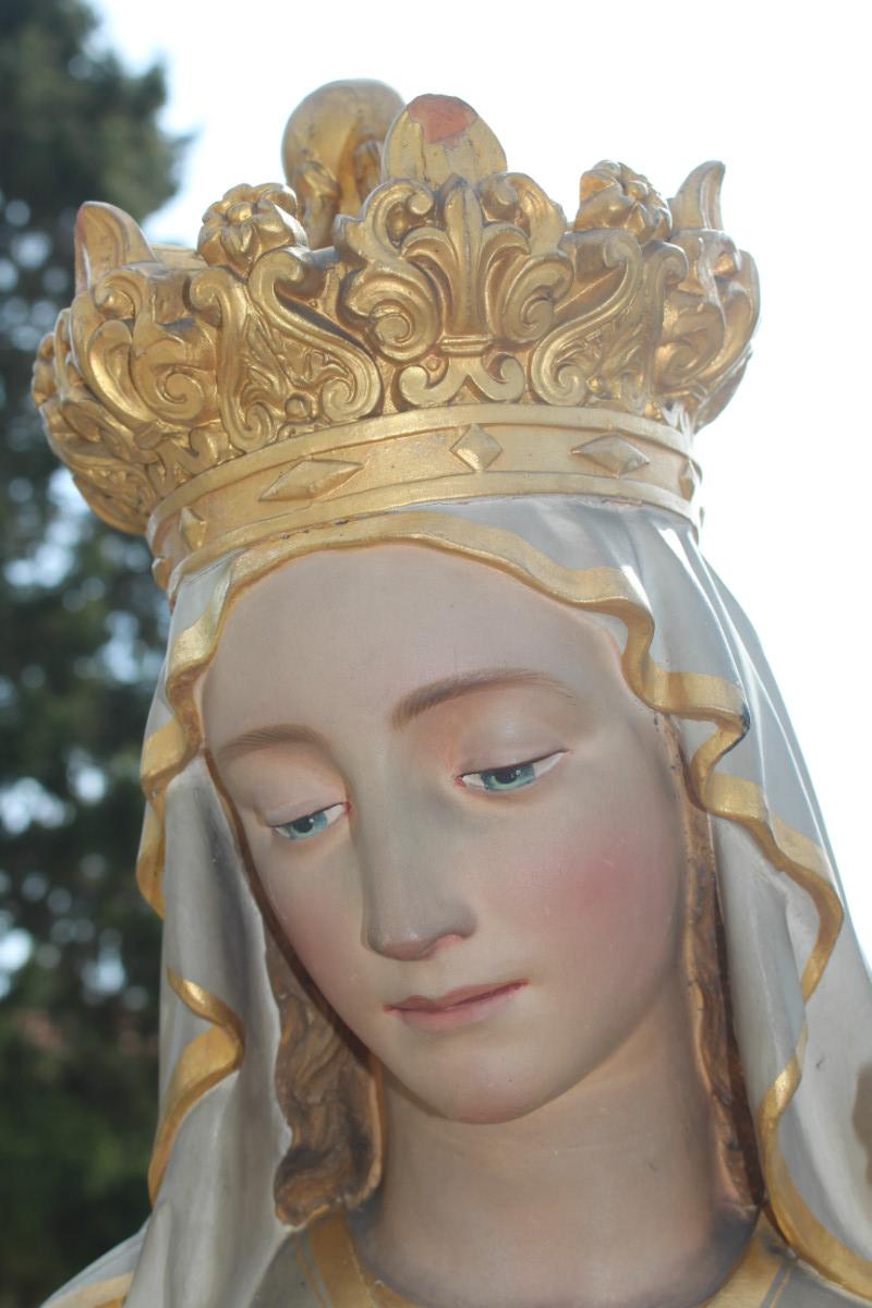 1   Exceptional Life Size Statue Our Lady Of Purgatory