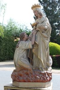 1   Exceptional Life Size Statue Our Lady Of Purgatory