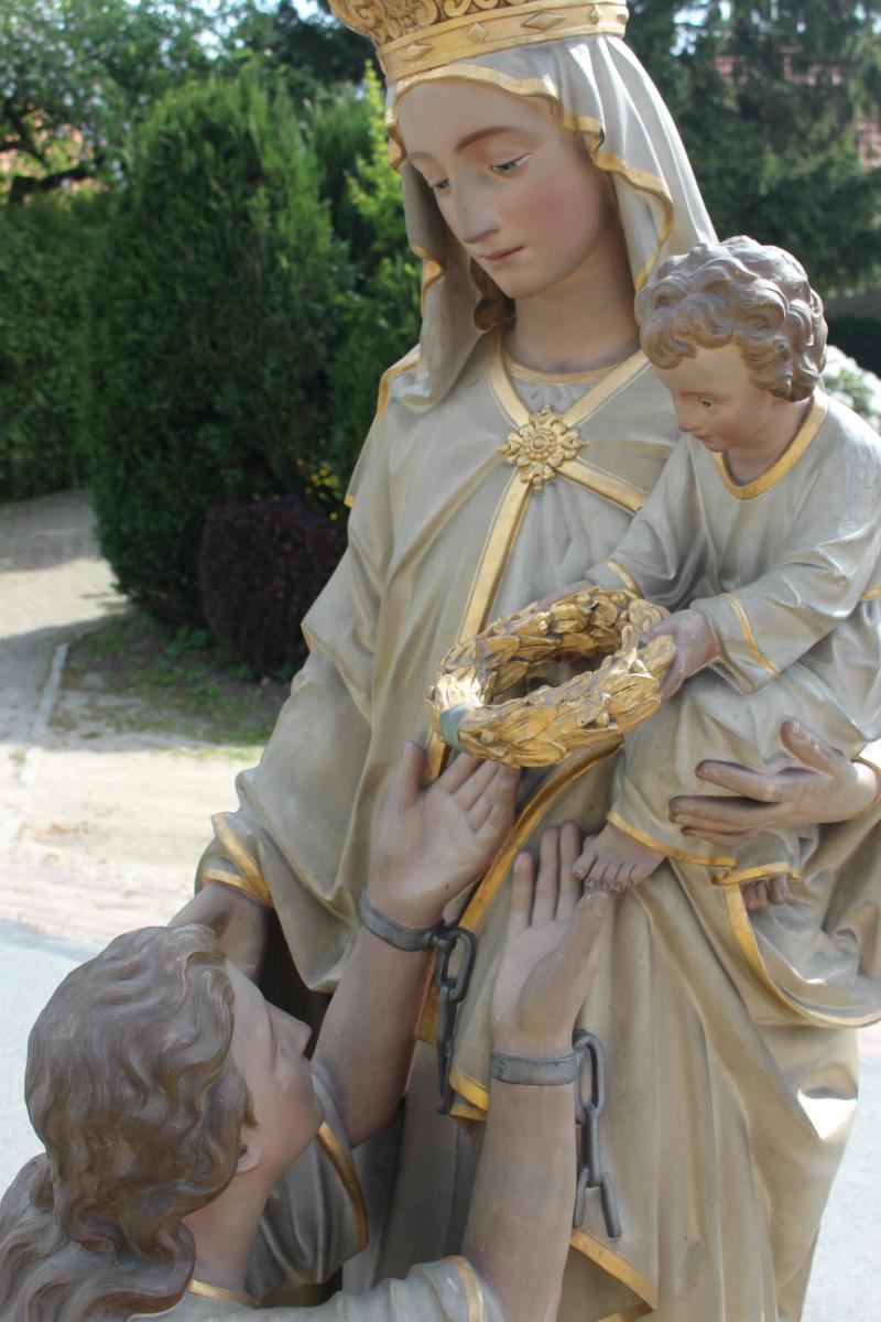 1   Exceptional Life Size Statue Our Lady Of Purgatory