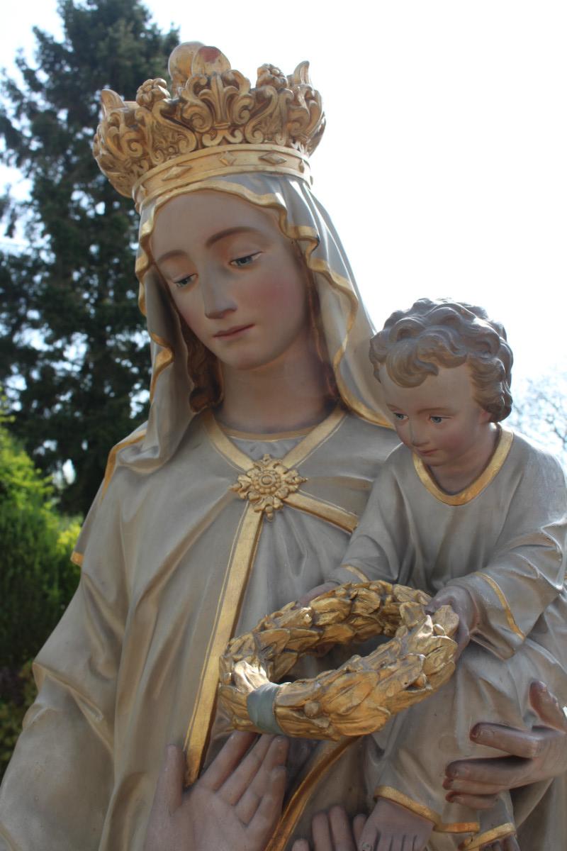 1   Exceptional Life Size Statue Our Lady Of Purgatory