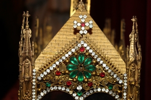 Exceptional Relic - House en Brass - River Stones, France 19th century