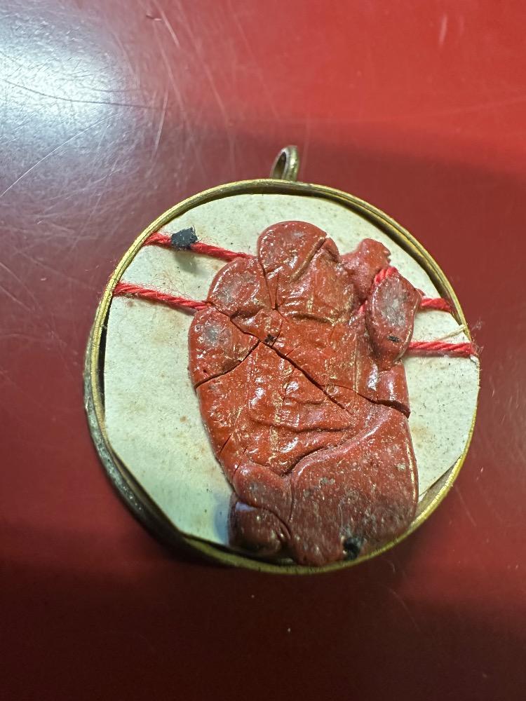 1  Exceptional Reliquary - Relic Ex Ossibus B. Maria Virgine. Very Rare Relic