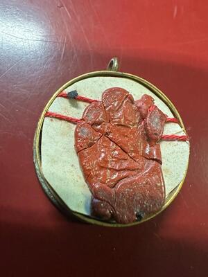 1  Exceptional Reliquary - Relic Ex Ossibus B. Maria Virgine. Very Rare Relic