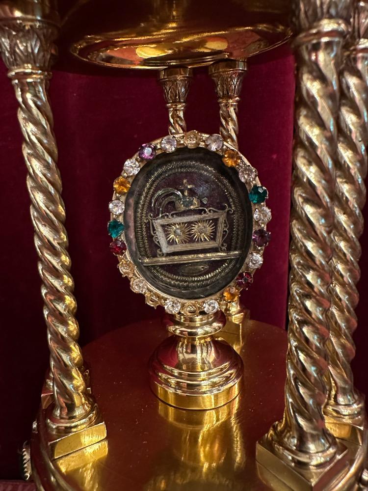 1  Exceptional Reliquary Relics Of The True Cross St. Peter & St. Paul