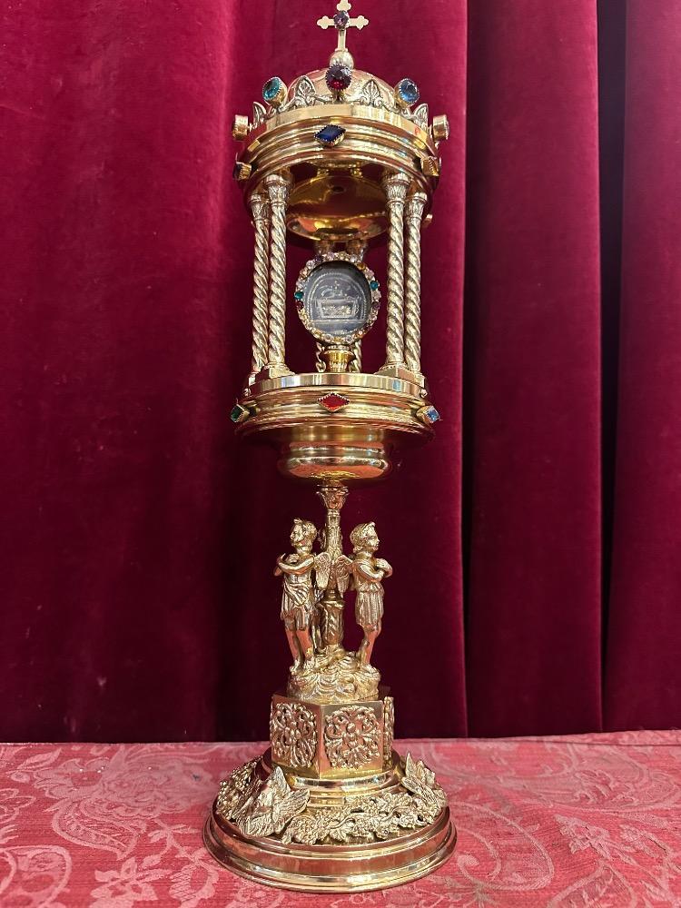1  Exceptional Reliquary Relics Of The True Cross St. Peter & St. Paul