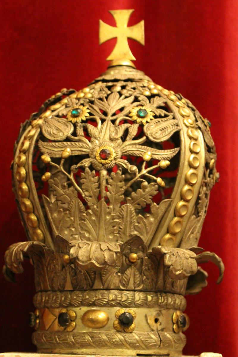 1  Exceptionally Crown For Procession-Madonna, Hand-Work , Stones.