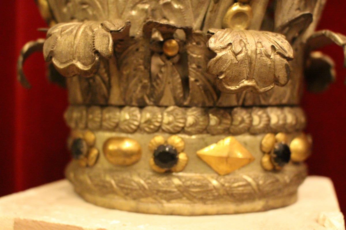 1  Exceptionally Crown For Procession-Madonna, Hand-Work , Stones.