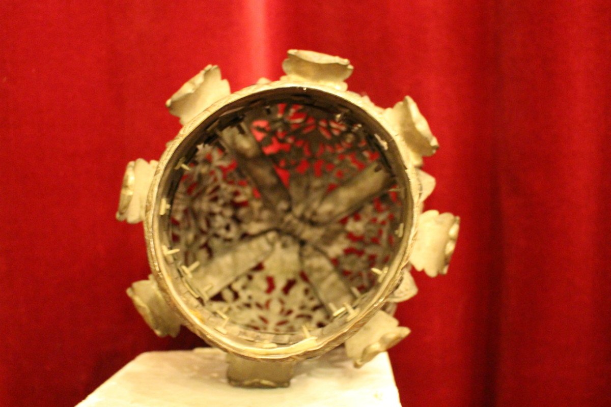 1  Exceptionally Crown For Procession-Madonna, Hand-Work , Stones.